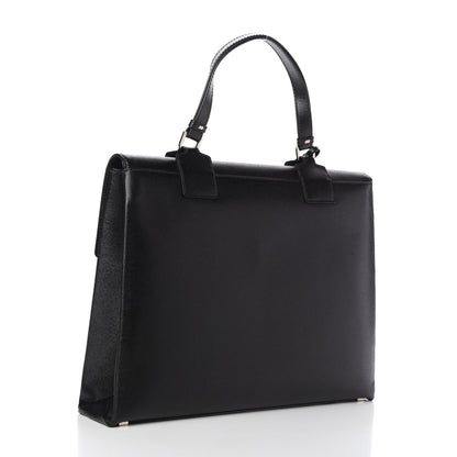 Gucci Calfskin Flap Briefcase Black 3 of 10