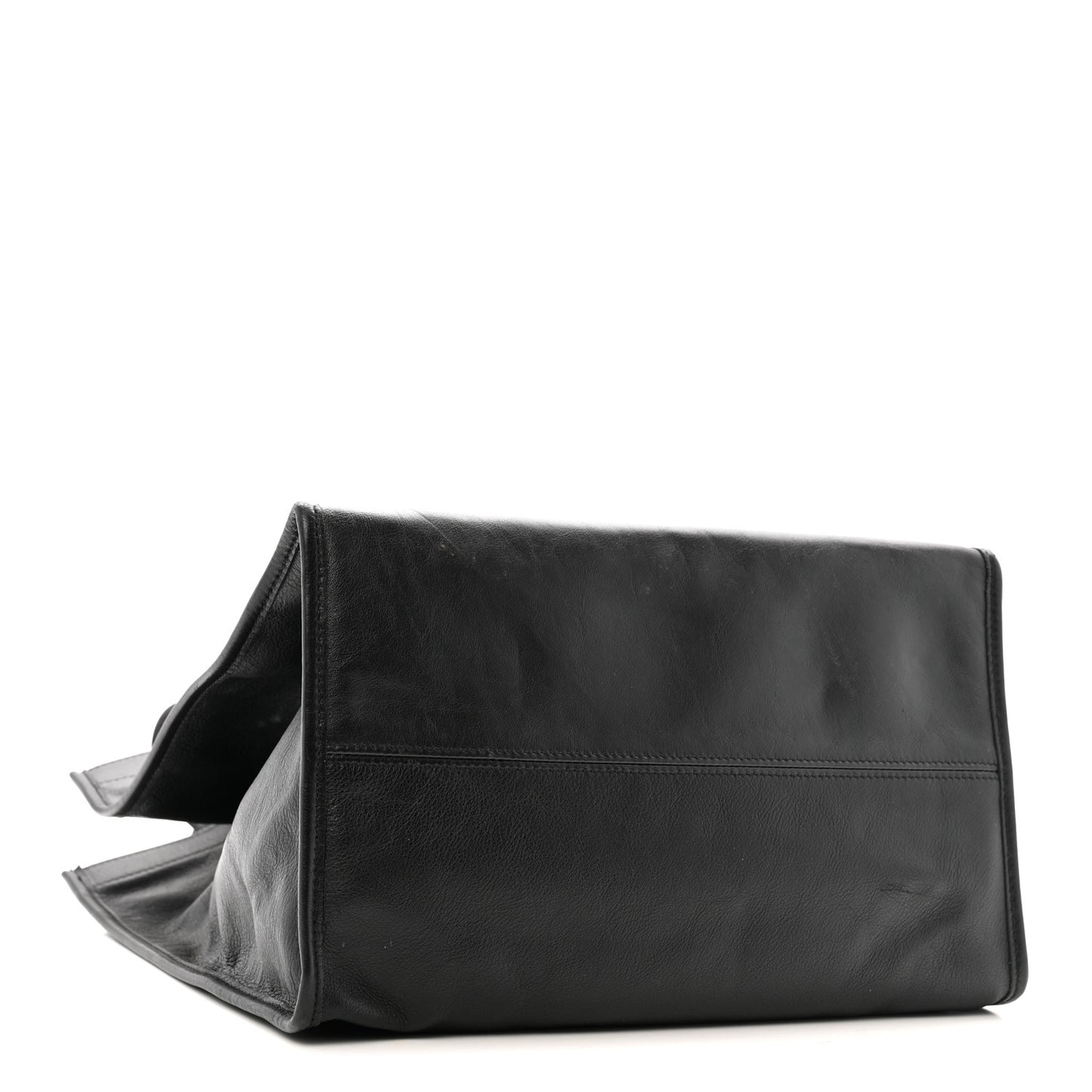 Calfskin Kittens Market Shopper Black