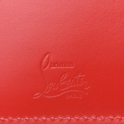 Christian Louboutin Calfskin Love Mini Rubylou Trifold Wallet Marine Latte Silver 6 of 8