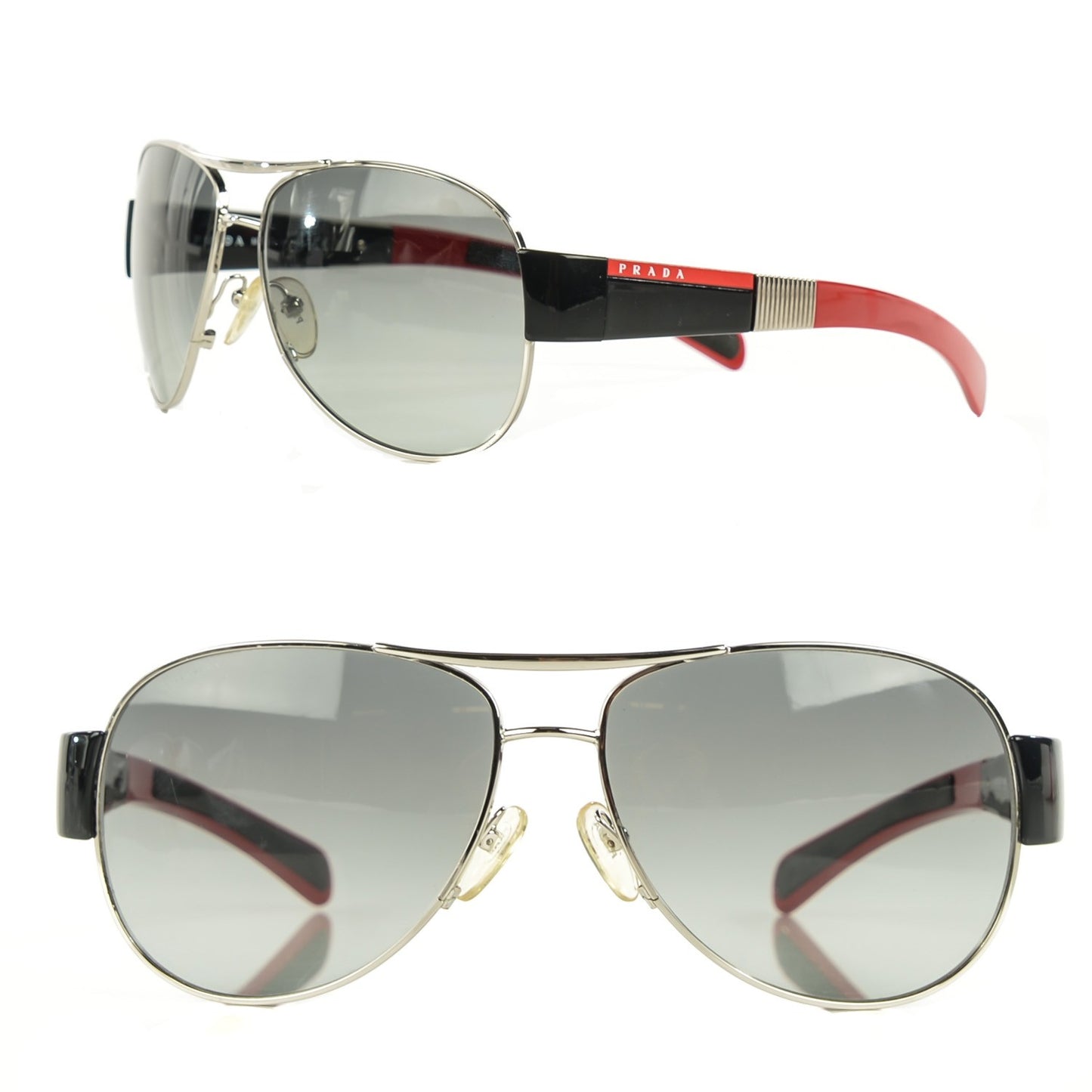 Linea Rossa Aviator Sunglasses SPS 51H Black Red