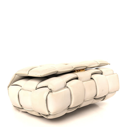 Bottega Veneta Lambskin Maxi Intreccio Padded Chain Cassette Crossbody Bag Chalk 4 of 14