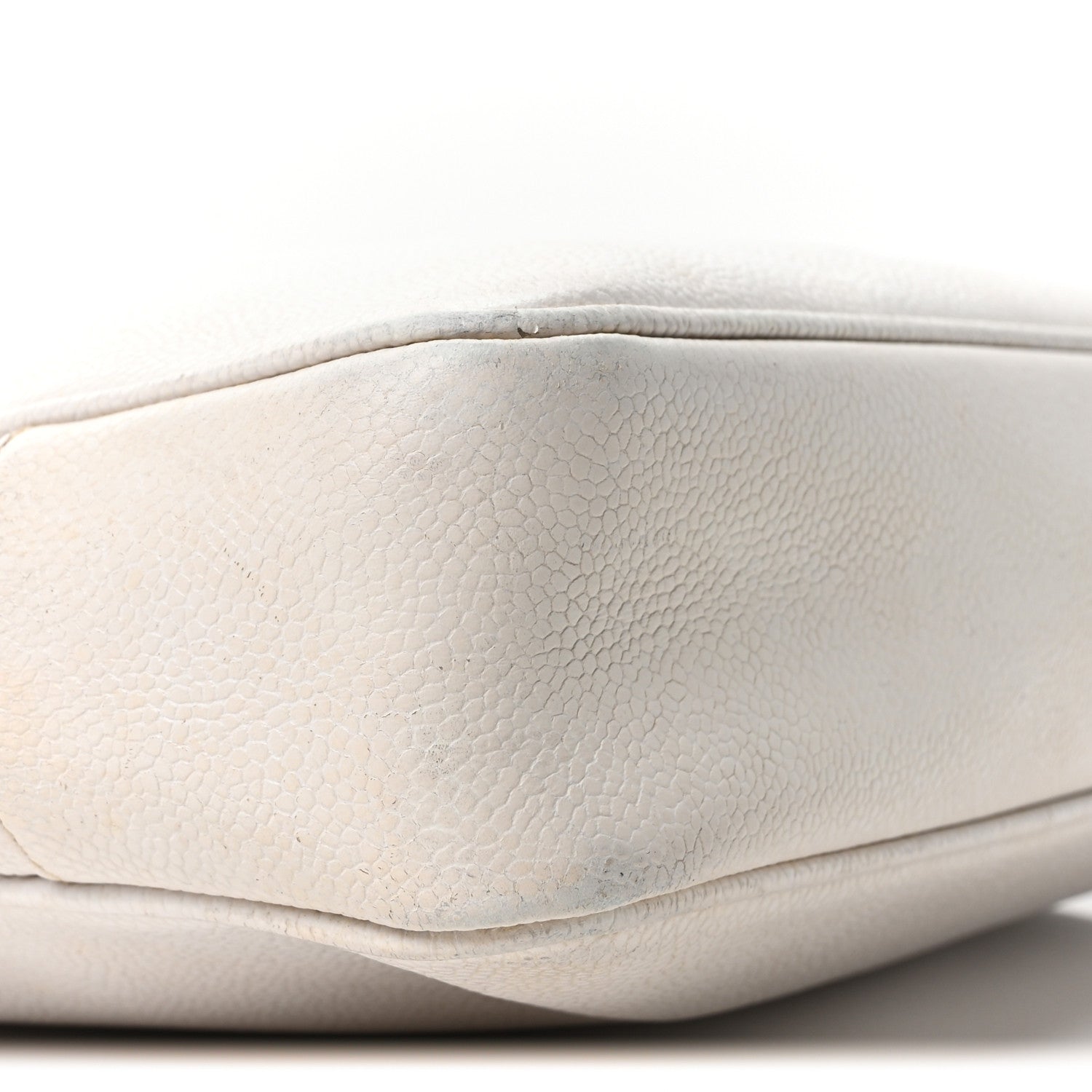 Chanel Caviar Flap Shoulder Bag White 10 of 11
