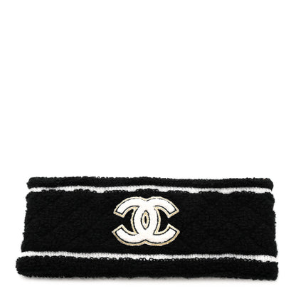 Chanel Cashmere CC Headband Black 1 of 5