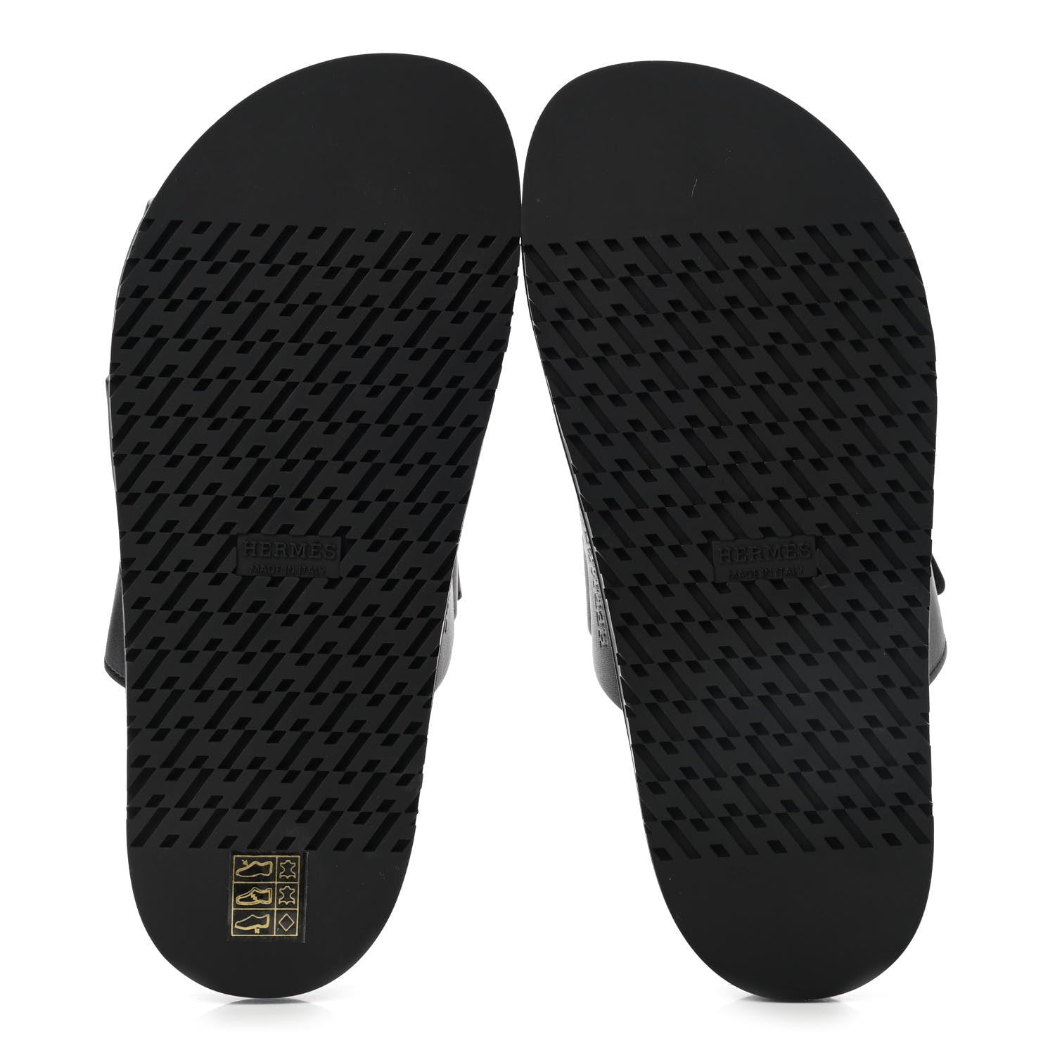 Hermes Calfskin Womens Chypre Sandals 38 Black 5 of 8