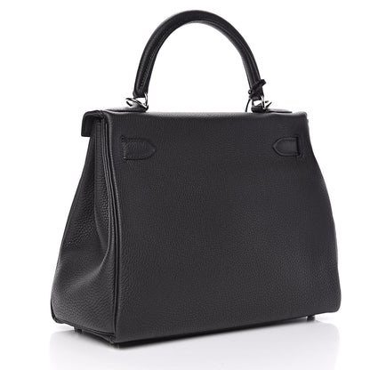 Hermes Togo Kelly Retourne 28 Black 3 of 31
