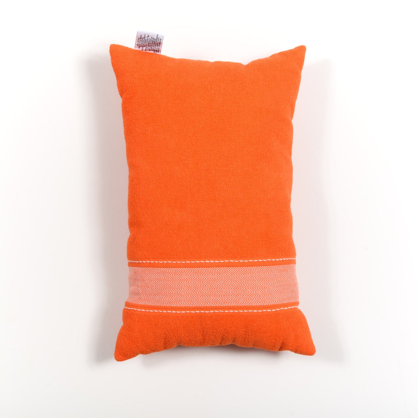 Cotton Terry Yachting Uni Beach Pillow Orange Kumquat