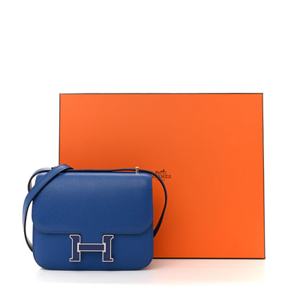 Hermes Epsom Enamel Constance 18 Bleu France 15 of 15