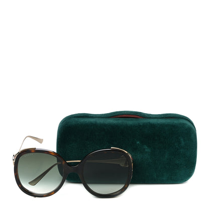 Gucci Oversized Round Frame GG0225S Sunglasses Tortoise 7 of 7