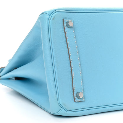 Hermes Epsom Candy Birkin 35 Celeste Mykonos 9 of 11