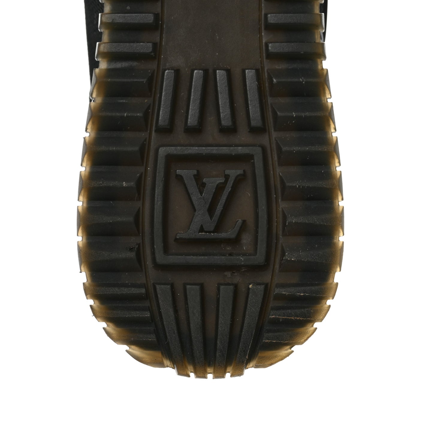 Suede Monogram Run Away Sneakers 37 Black