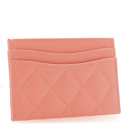 Chanel Caviar Quilted Card Holder Orange 3 of 8