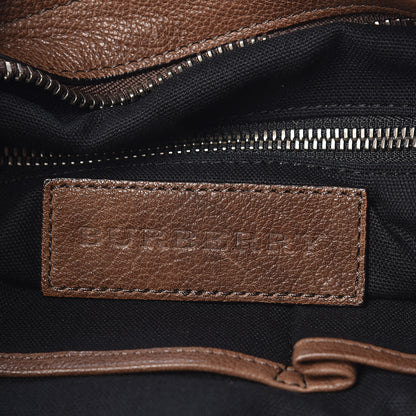Burberry Overdyed Canvas House Check Flat Crossbody Messenger Bag Dark Brown 6 of 11