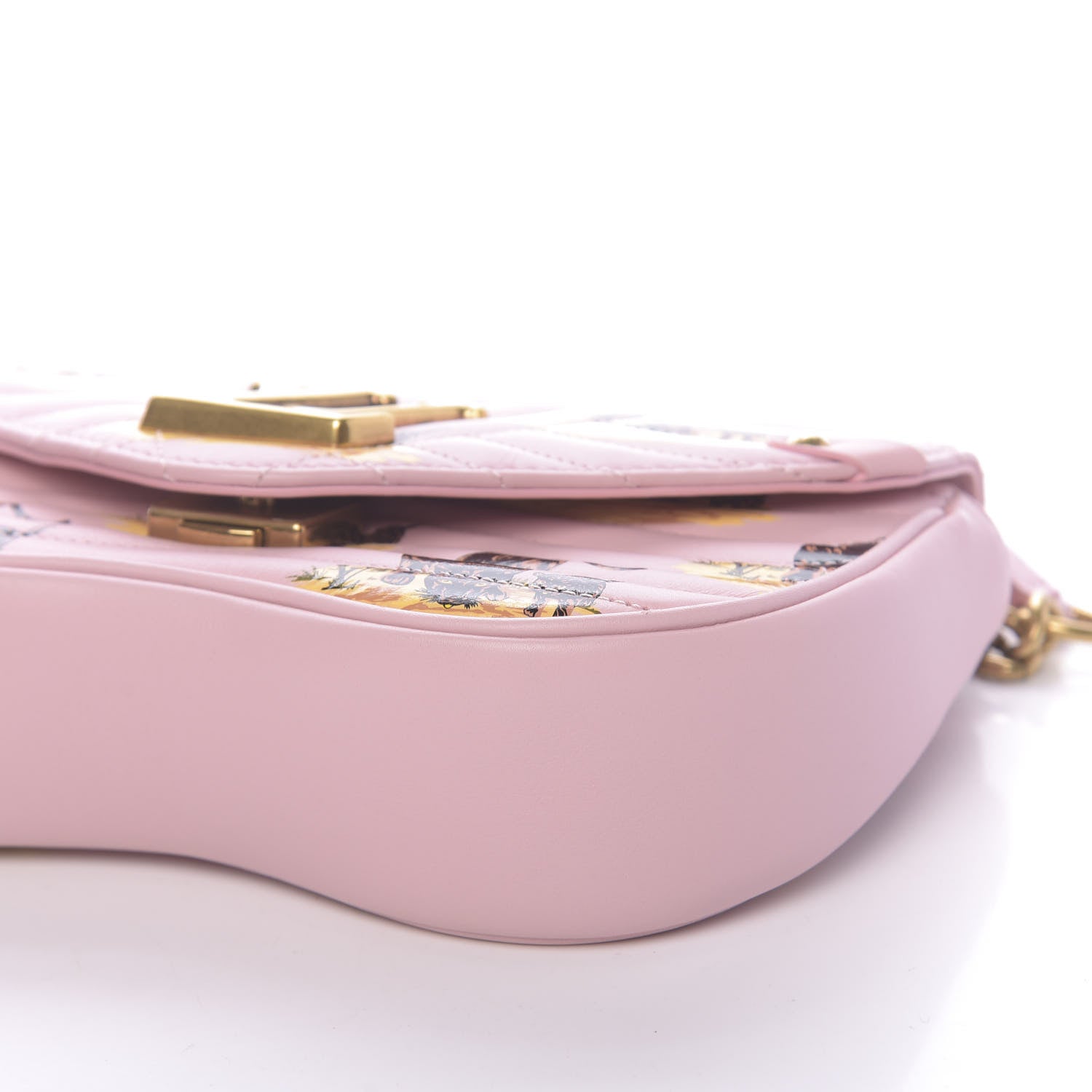 Louis Vuitton Calfskin Leopard Print New Wave Chain PM Light Pink 9 of 9