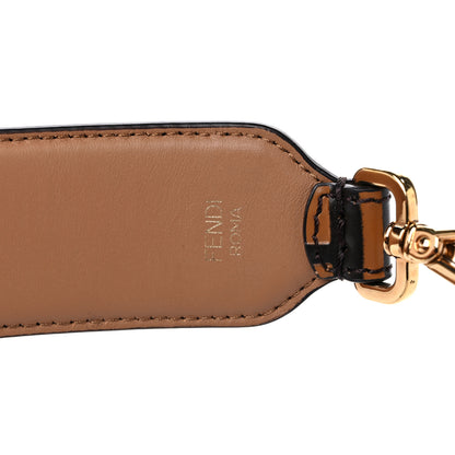 Fendi Calfskin FF 1974 Embossed Strap You Tobacco Black 5 of 5