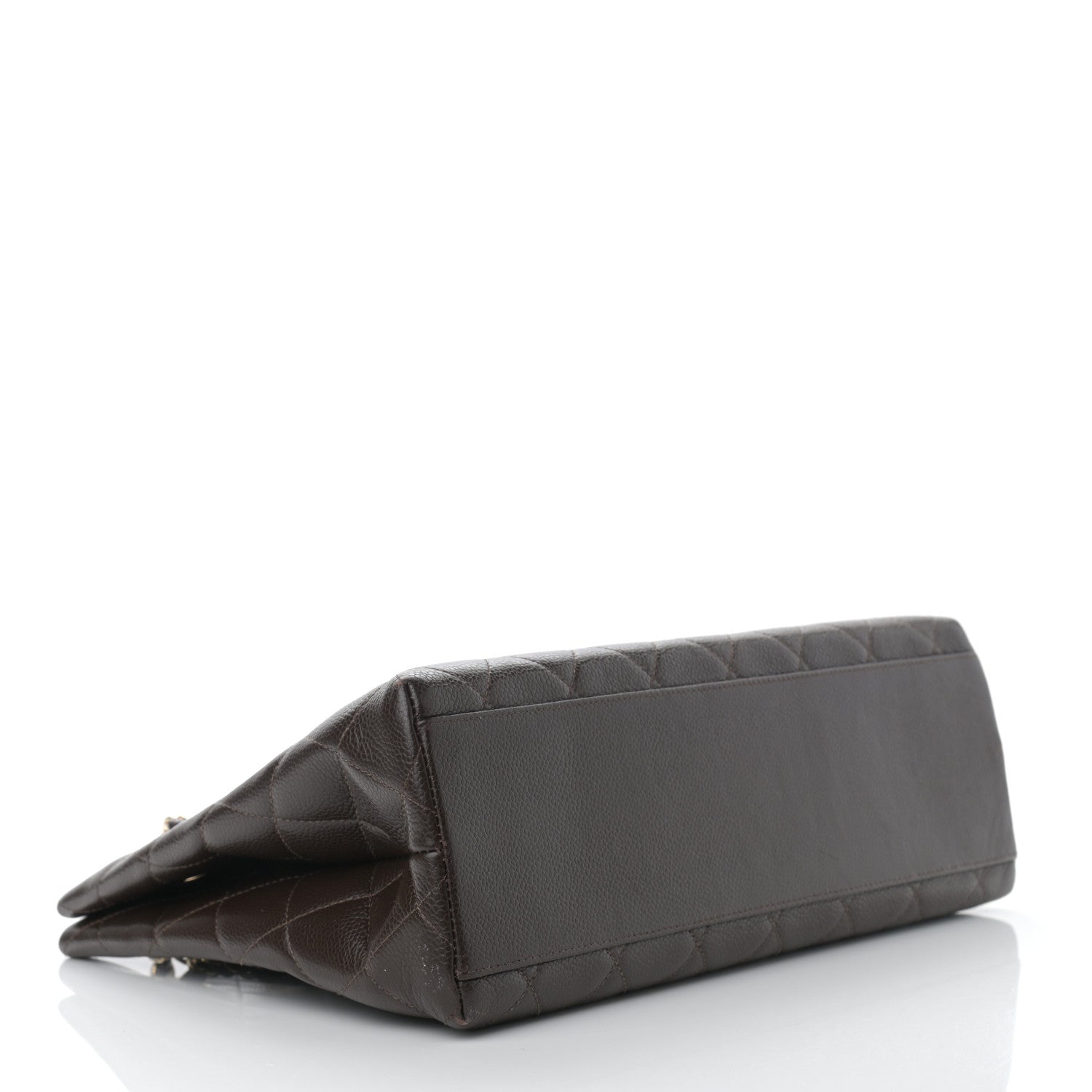 Chanel Caviar Quilted Shopper Tote Dark Brown 3 of 13