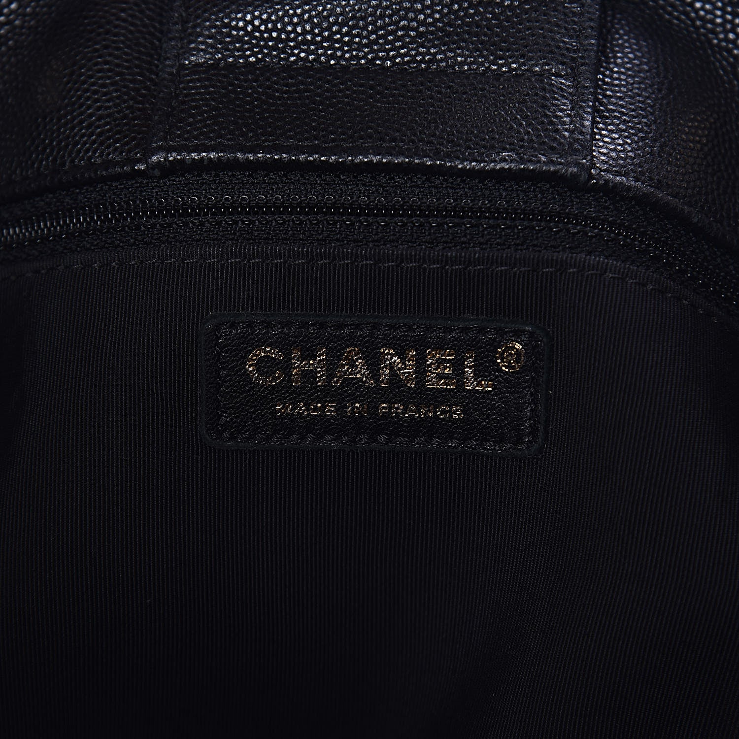 Chanel Caviar Quilted Large CC Shopping Tote Black 6 of 12