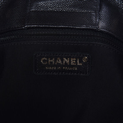 Chanel Caviar Quilted Large CC Shopping Tote Black 6 of 12