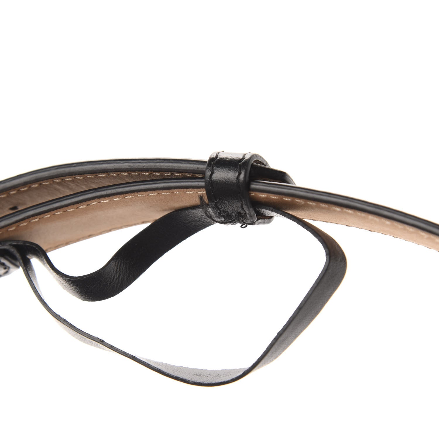 Burberry Smooth Calfskin Quilted Check TB Envelope Belt Bag Black 9 of 12