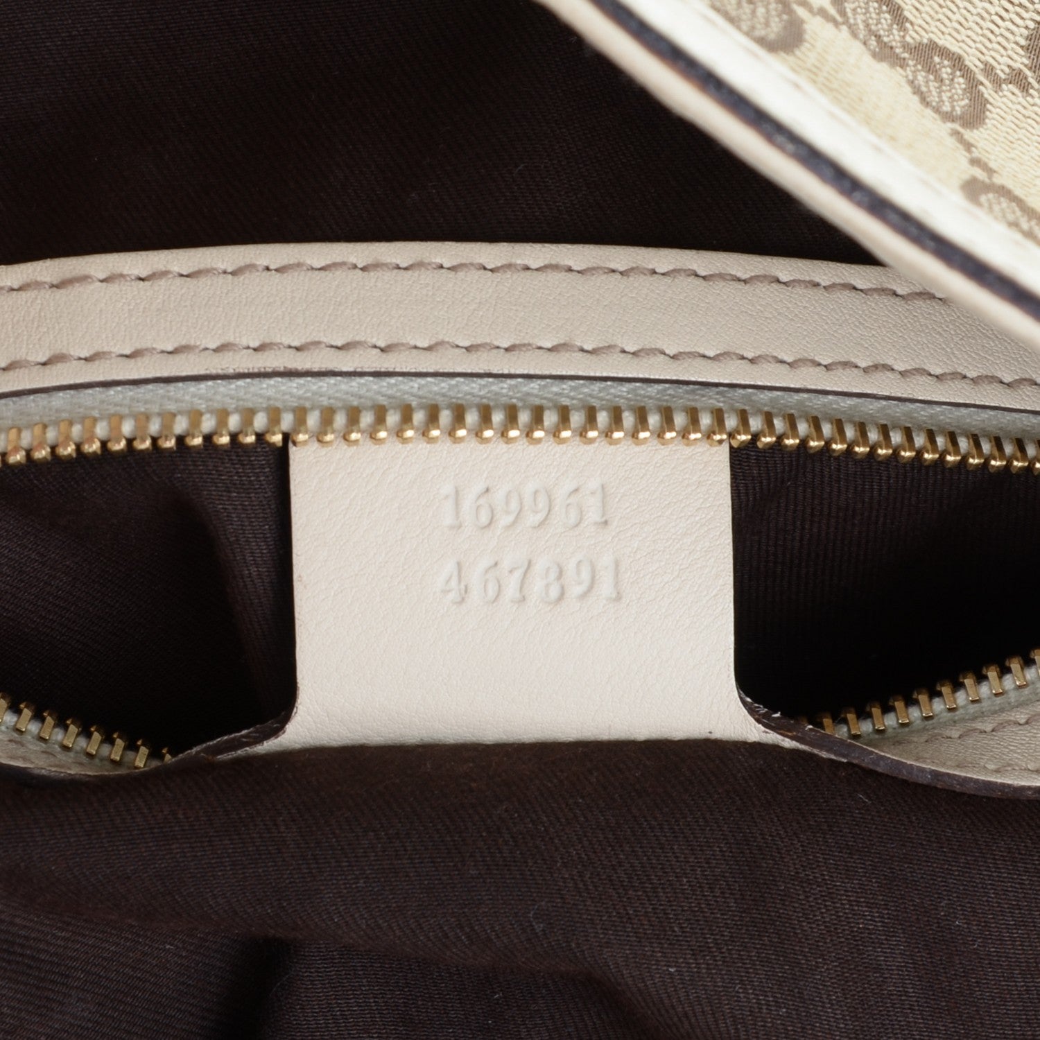 Gucci Monogram Medium Peggy Bamboo Top Handle Bag Off White 9 of 9