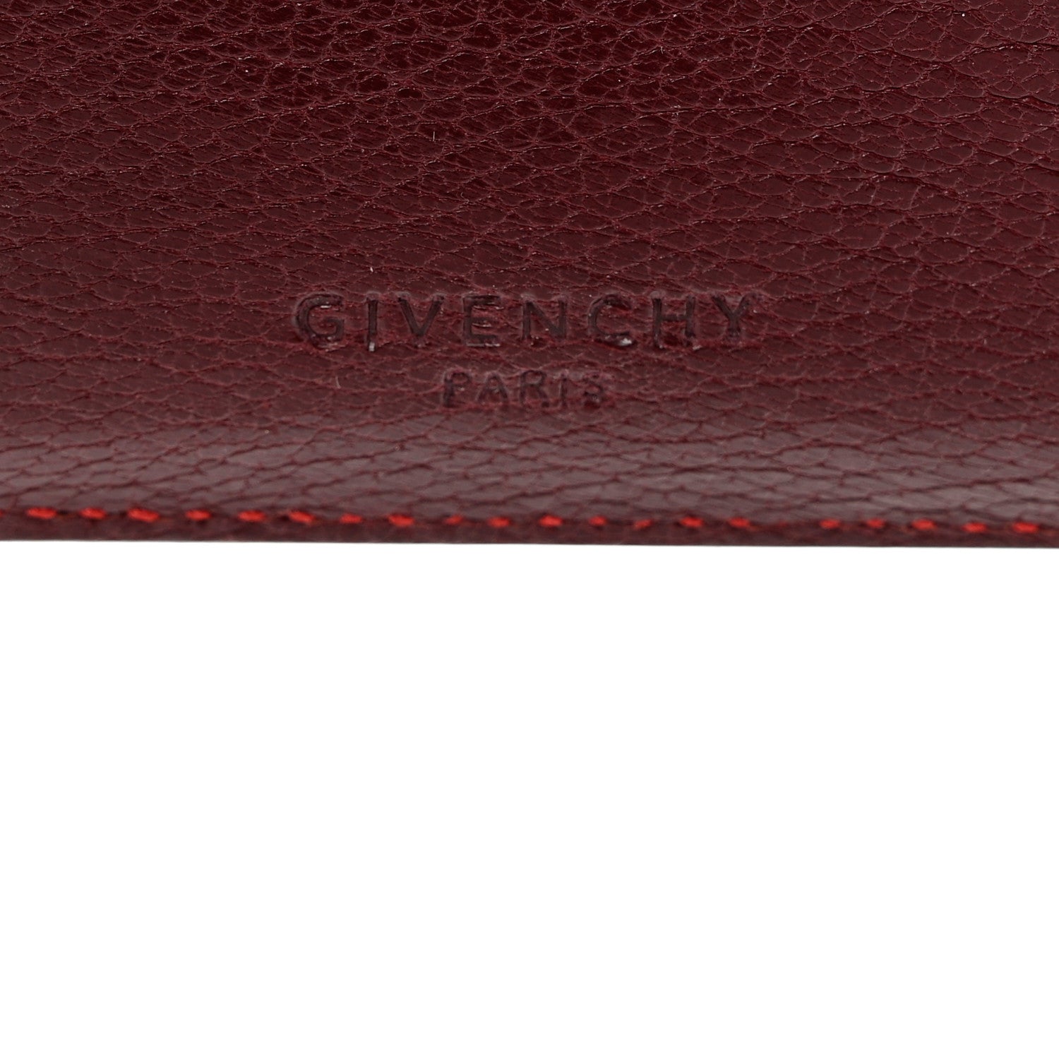 Givenchy Sugar Goatskin GV3 Wallet Bordeaux 6 of 9