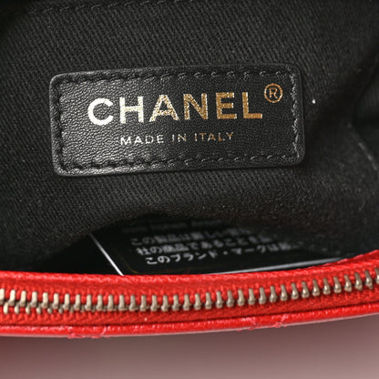 Chanel Shiny Calfskin Goatskin Quilted Small Coco Curve Messenger Flap Red 7 of 10