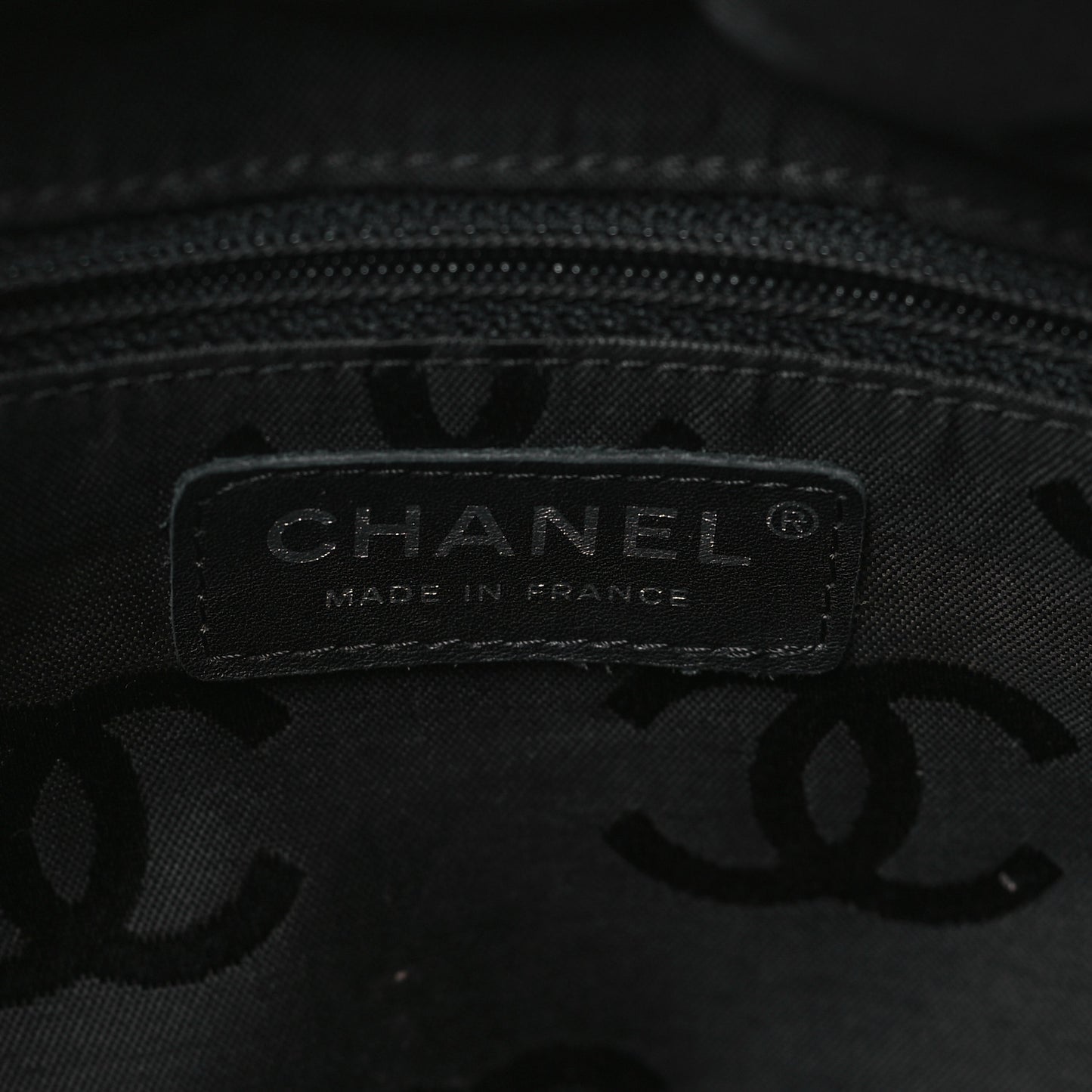 Calfskin Quilted Large Cambon Tote Pink Black