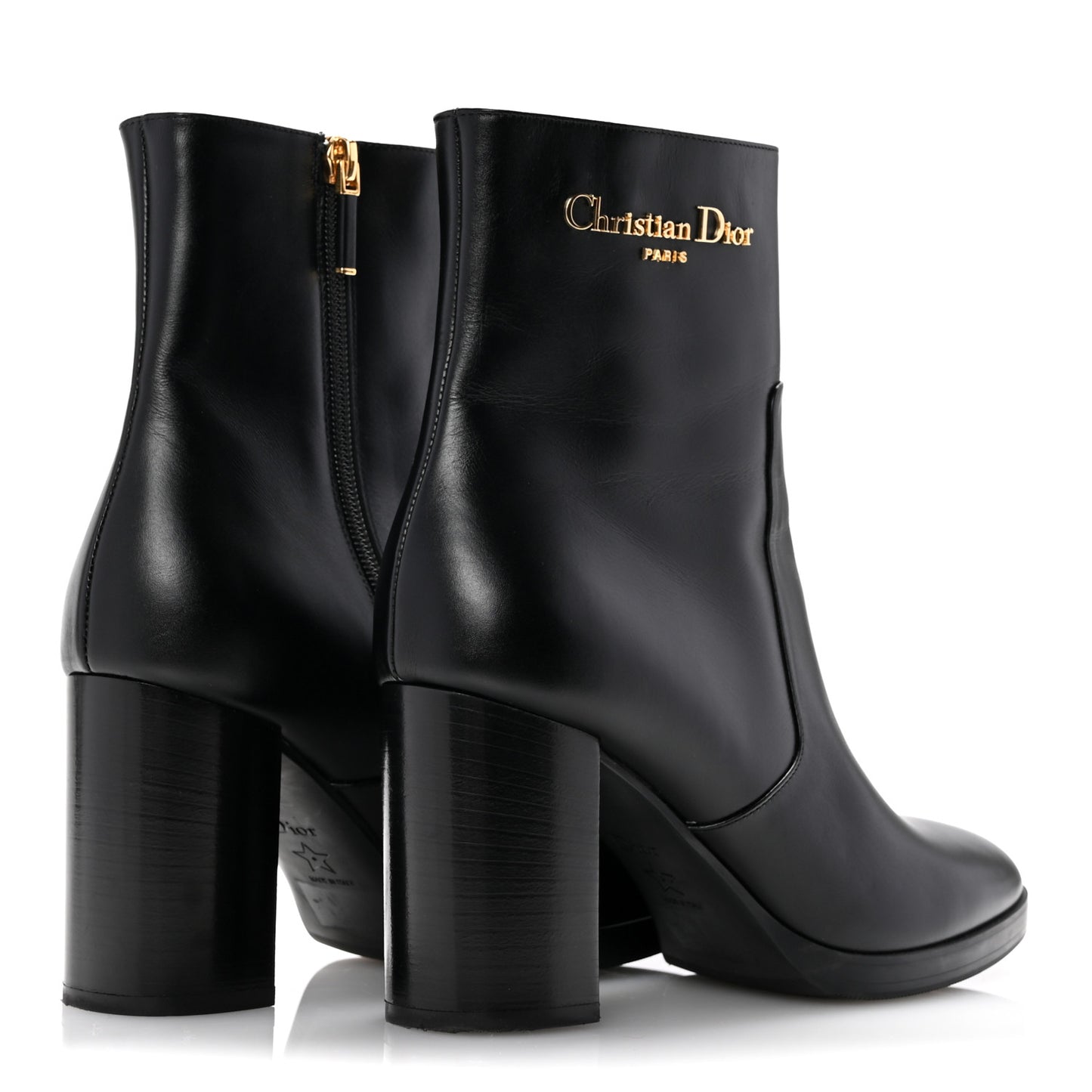 Calfskin D-Town Ankle Boots 38 Black