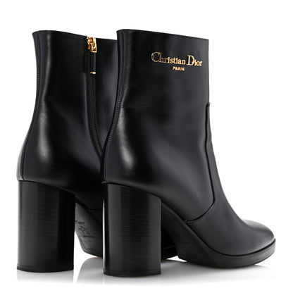 Christian Dior Calfskin D-Town Ankle Boots 38 Black 5 of 10