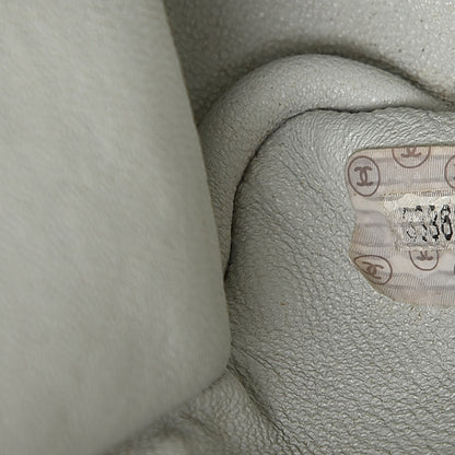 Chanel Canvas Quilted XL Jumbo Single Flap Green 7 of 24