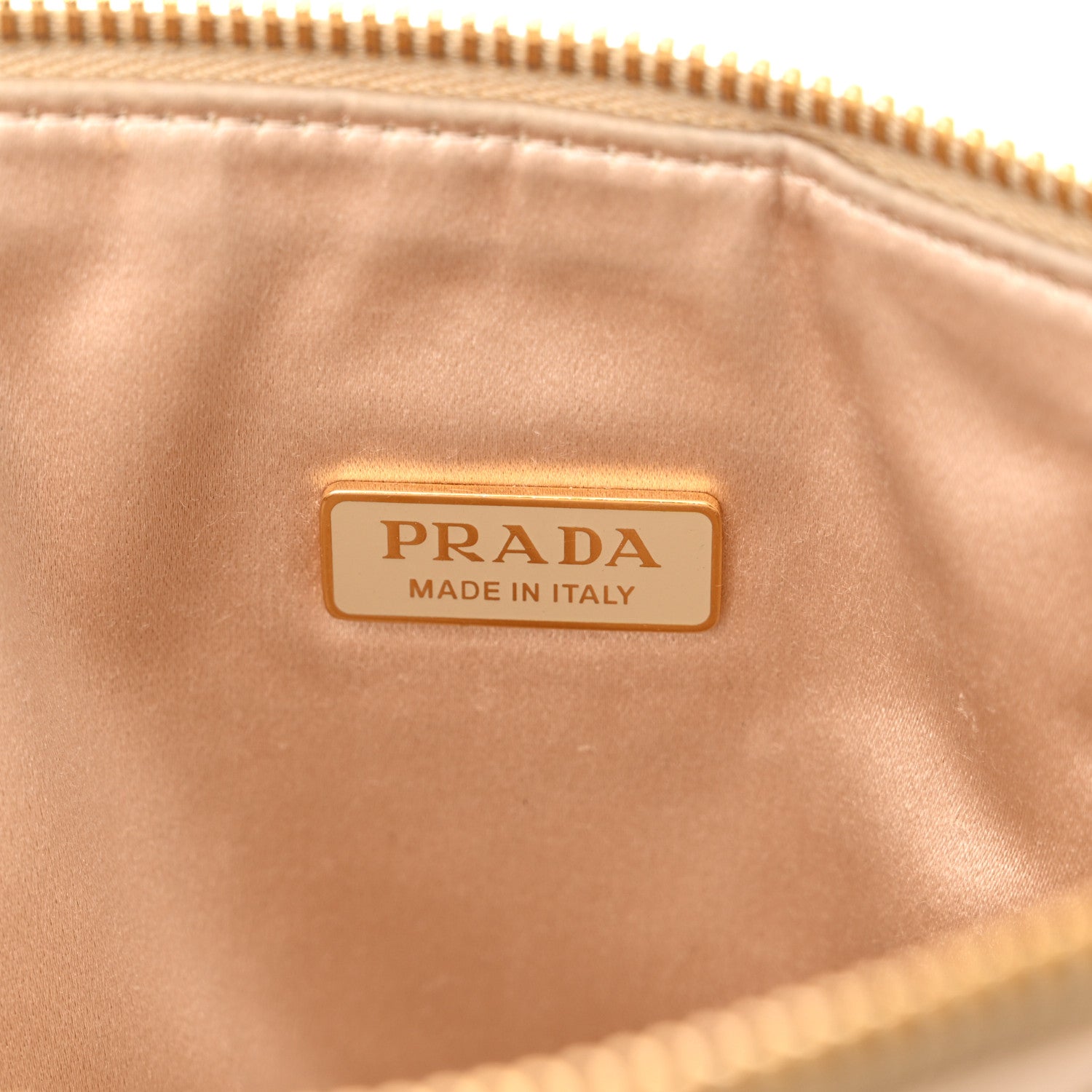 Prada Satin Crystal Triangle Crossbody Pouch Platino 6 of 11