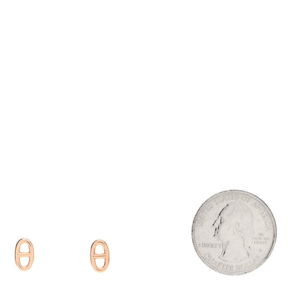 Hermes 18K Rose Gold TPM Farandole Stud Earrings 2 of 5