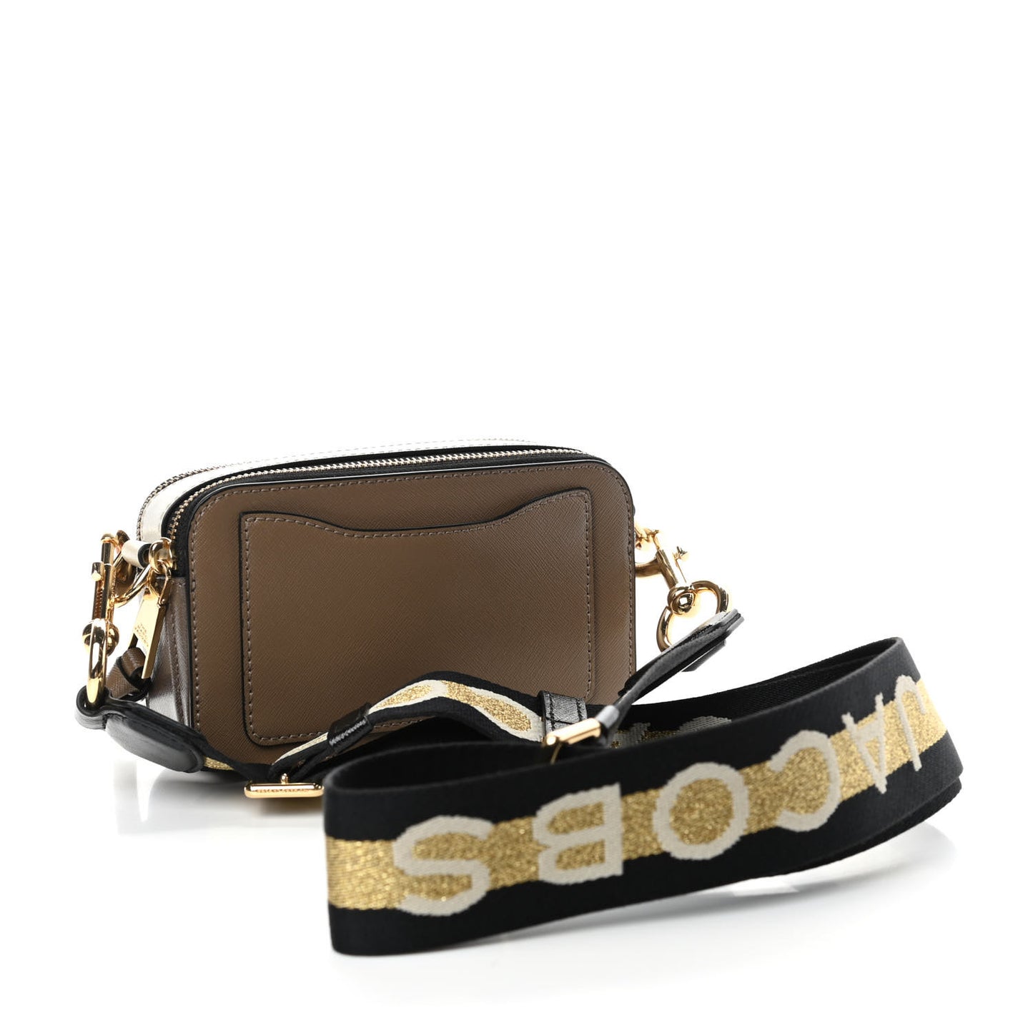 Saffiano Small Snapshot Camera Bag Sandcastle