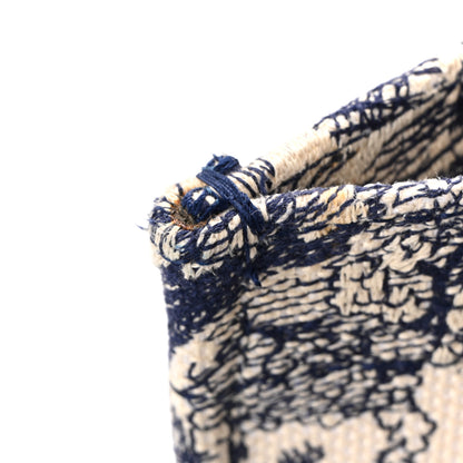 Christian Dior Canvas Embroidered Medium Dioriviera Toile De Jouy Book Tote Blue 14 of 14