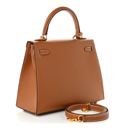 Hermes Epsom Kelly Sellier 25 Gold 3 of 11