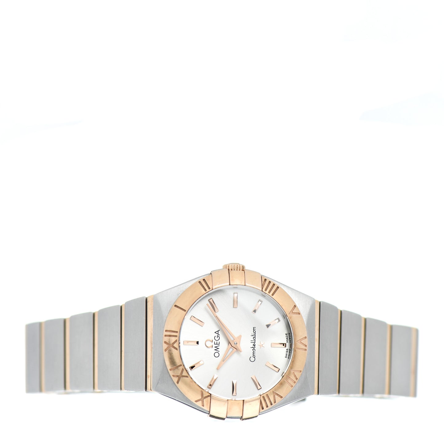 Stainless Steel 18K Red Gold 22mm Constellation Quartz Watch 123.20.27.60.02.003