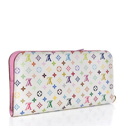 Louis Vuitton Monogram Multicolor Insolite Wallet White Litchi 4 of 7