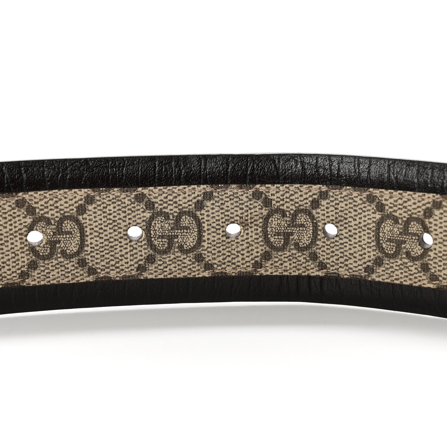 GG Supreme Monogram Niagara Lux Calfskin Interlocking G 40mm Belt 105 42 Beige Ebony Cocoa