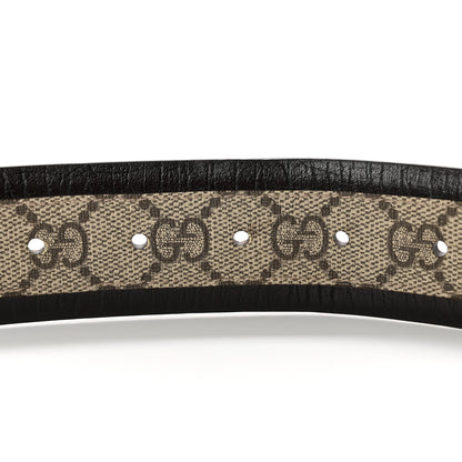Gucci GG Supreme Monogram Niagara Lux Calfskin Interlocking G 40mm Belt 105 42 Beige Ebony Cocoa 4 of 5