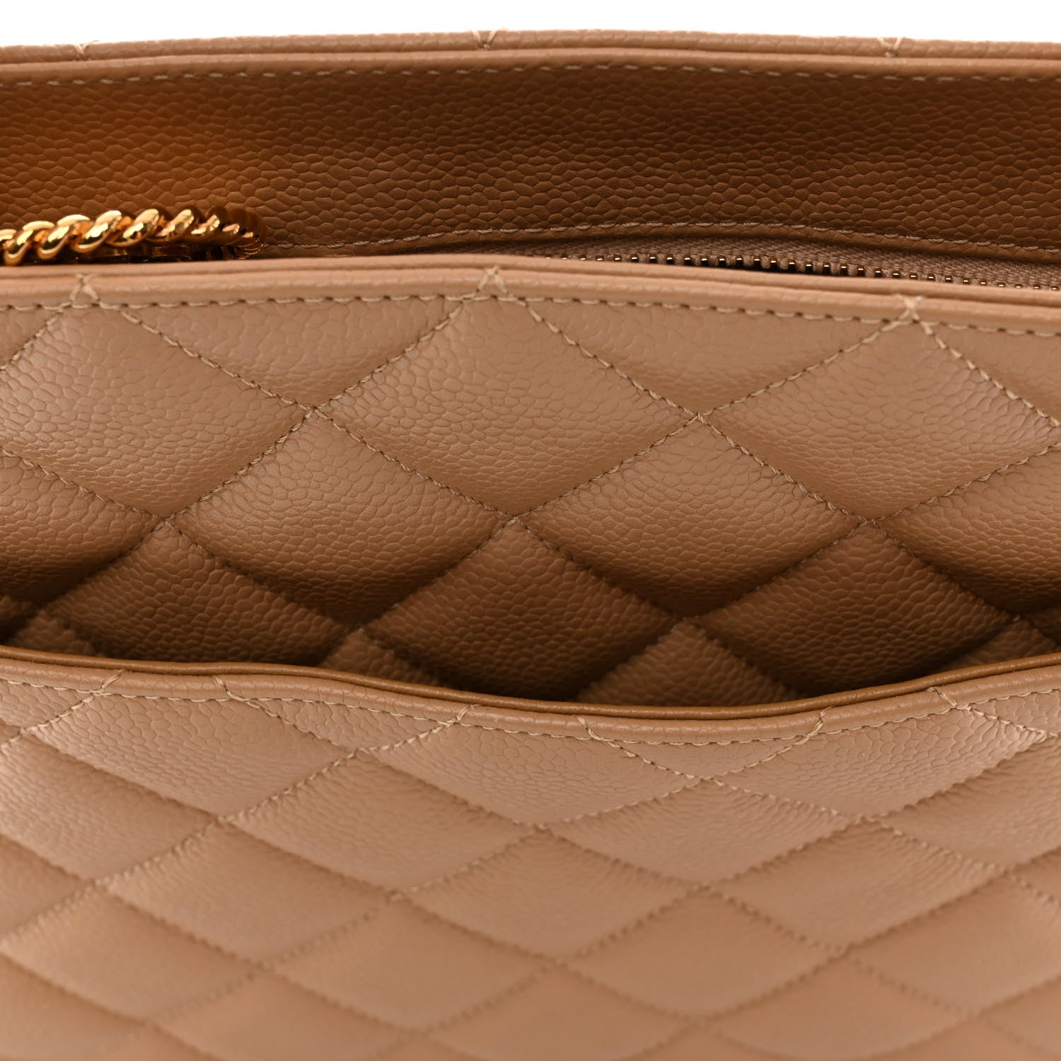Chanel Caviar Quilted Medallion Tote Beige 10 of 10