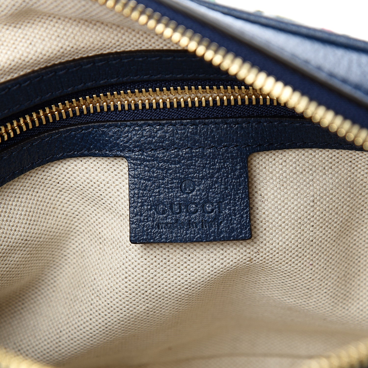Gucci Canvas Flora Floral Shoulder Bag White Blue Agata Mulitcolor 5 of 10