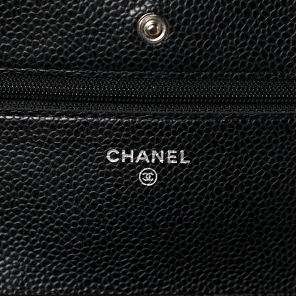 Chanel Caviar Quilted Wallet On Chain WOC Black 6 of 18