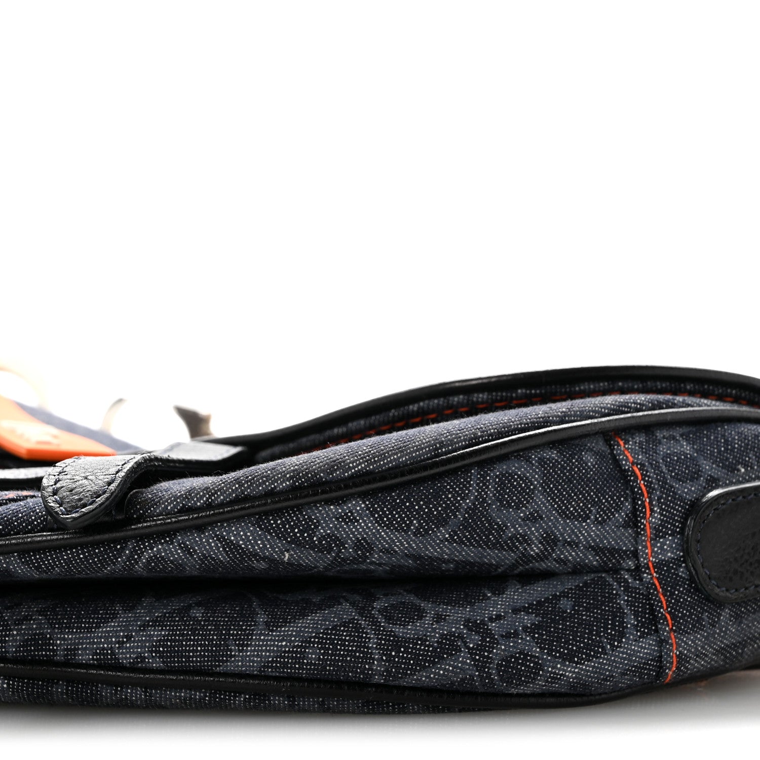 Christian Dior Denim Monogram Flight Saddle Bag 10 of 15