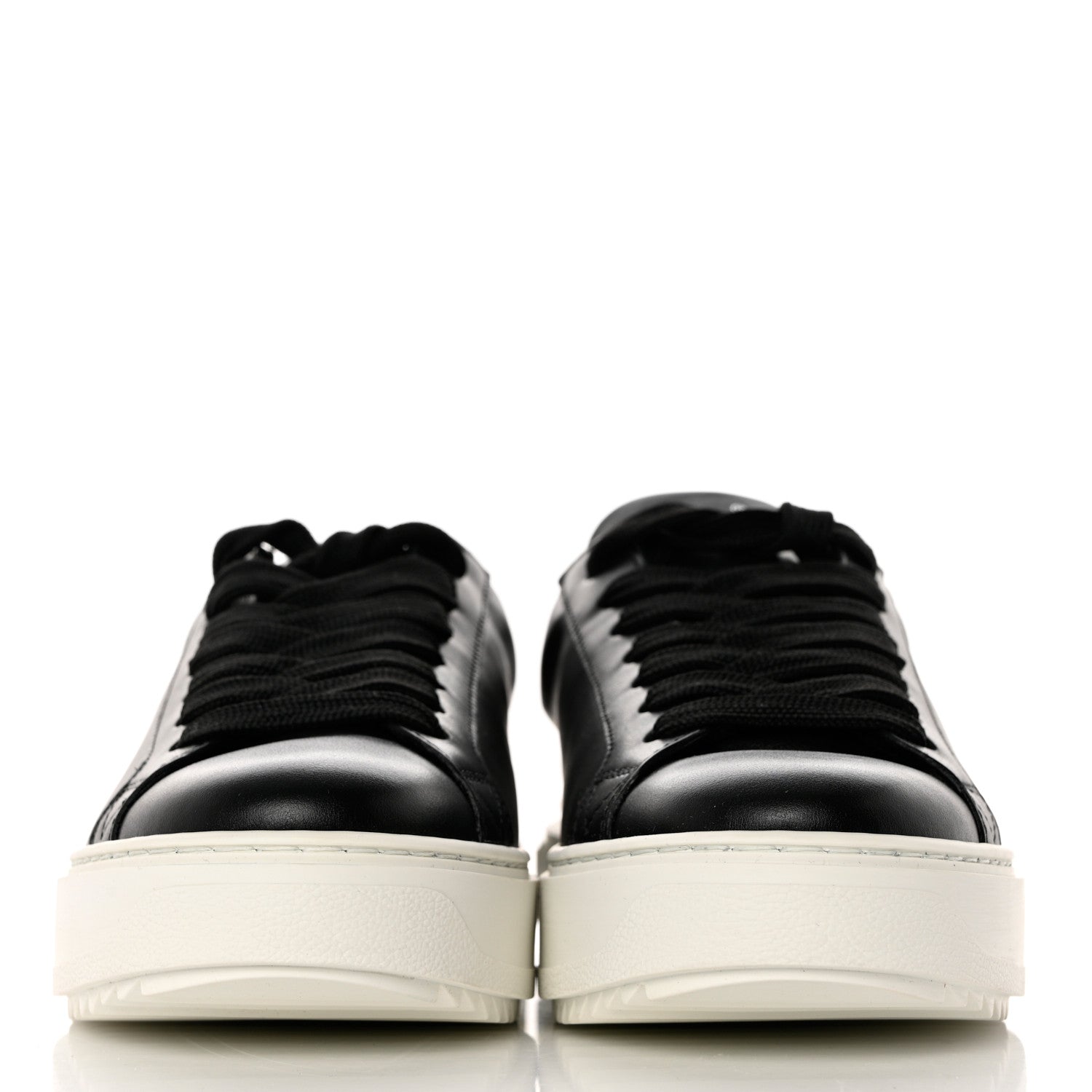 Louis Vuitton Calfskin Time Out Sneakers 38 Black 2 of 8