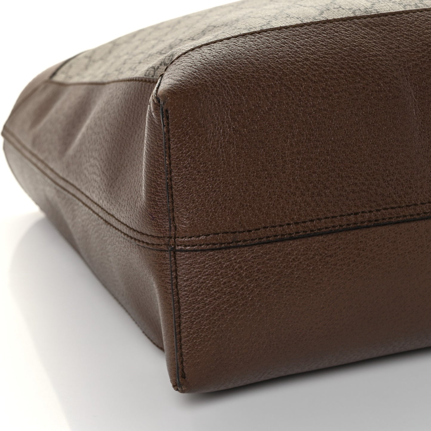GG Supreme Monogram Web Ophidia Tote Brown