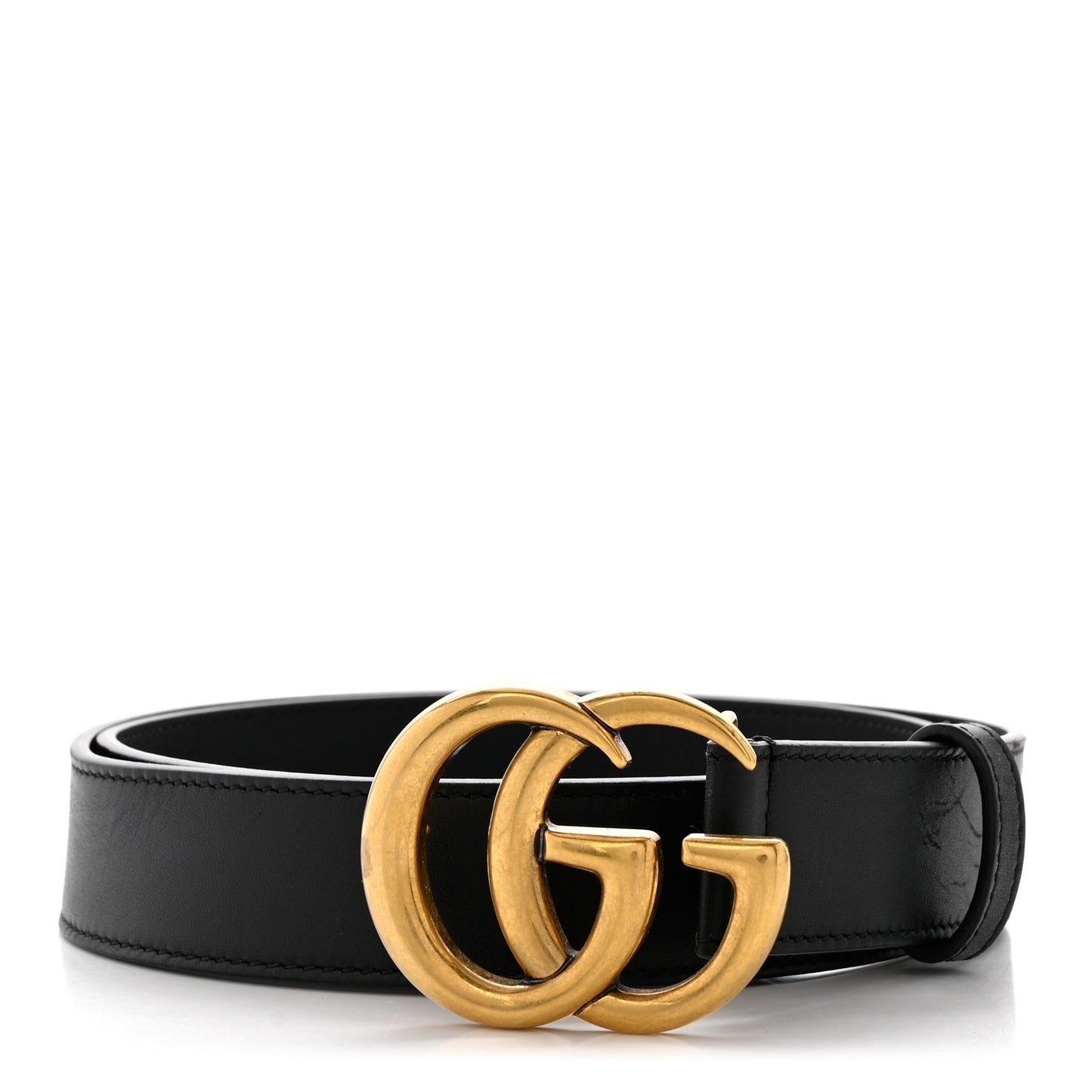 Calfskin Double G 30mm Belt 80 32 Black