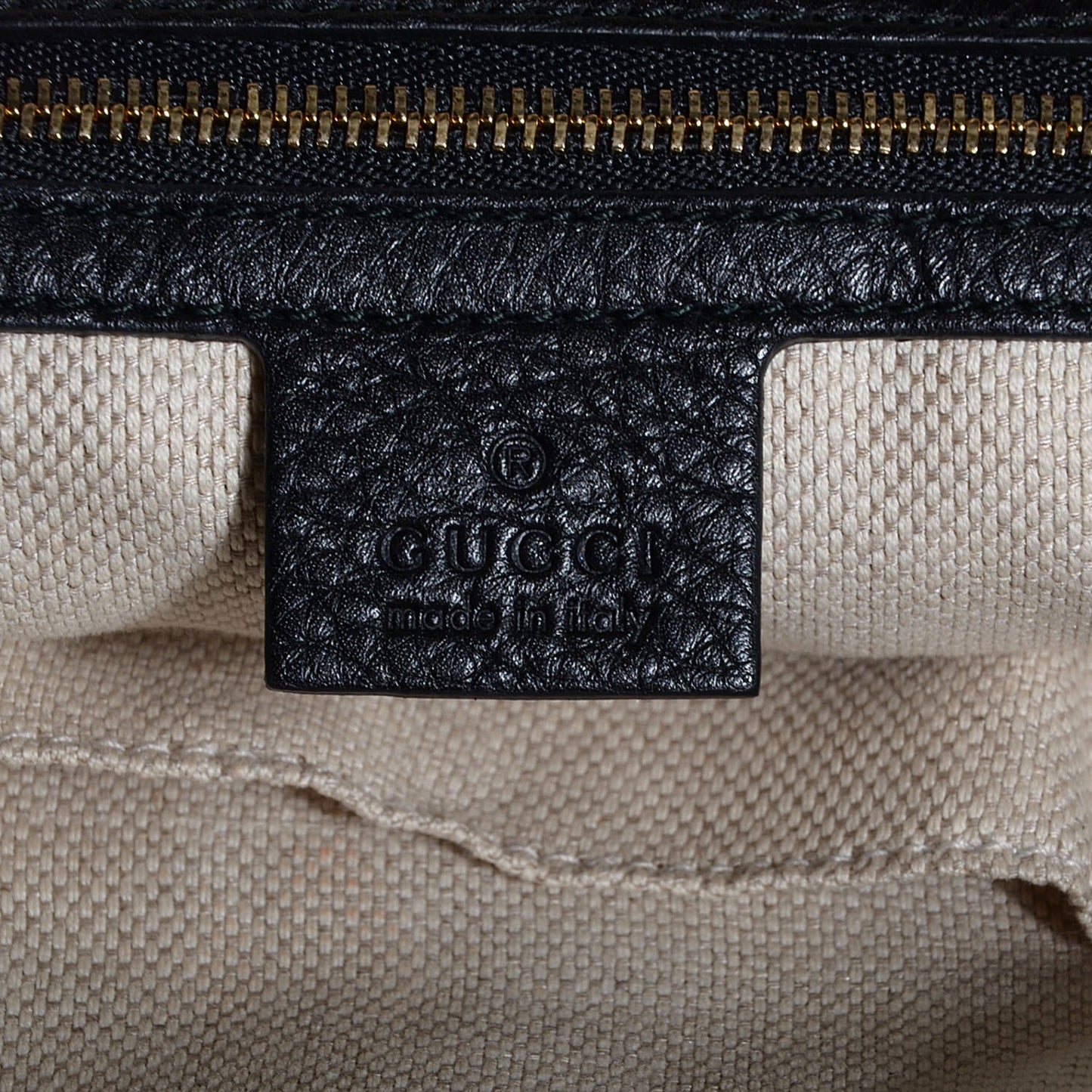 Pebbled Calfskin Medium Soho Chain Hobo Black