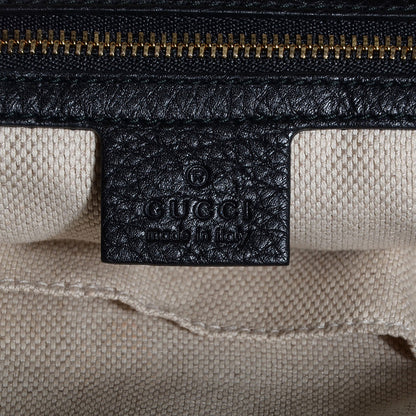 Gucci Pebbled Calfskin Medium Soho Chain Hobo Black 6 of 9