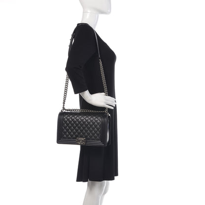 Chanel Caviar Quilted New Medium Boy Flap Black 2 of 14