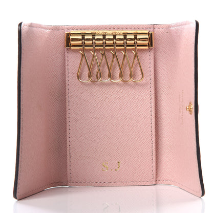 Louis Vuitton Damier Ebene Multicles 6 Key Holder Rose Ballerine 4 of 7
