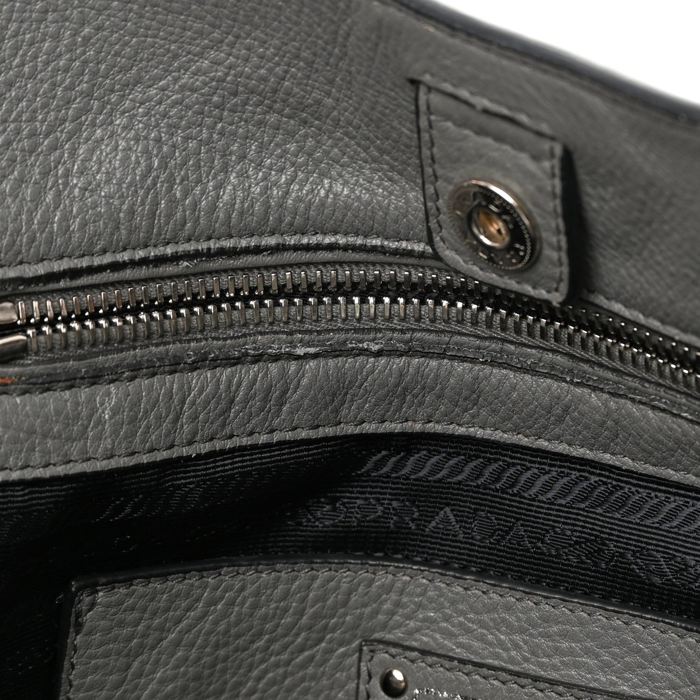 Vitello Daino Side Pocket Tote Marmo
